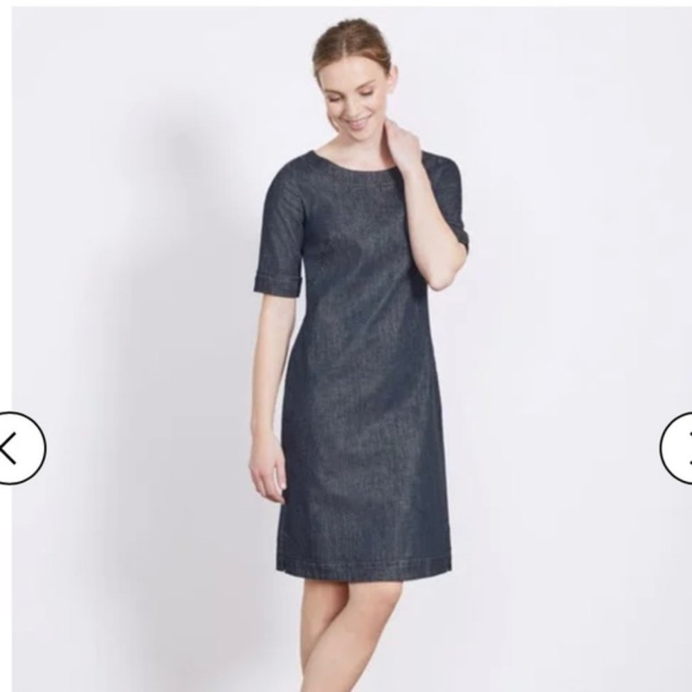 Boden Freya Denim Dress Size 8L